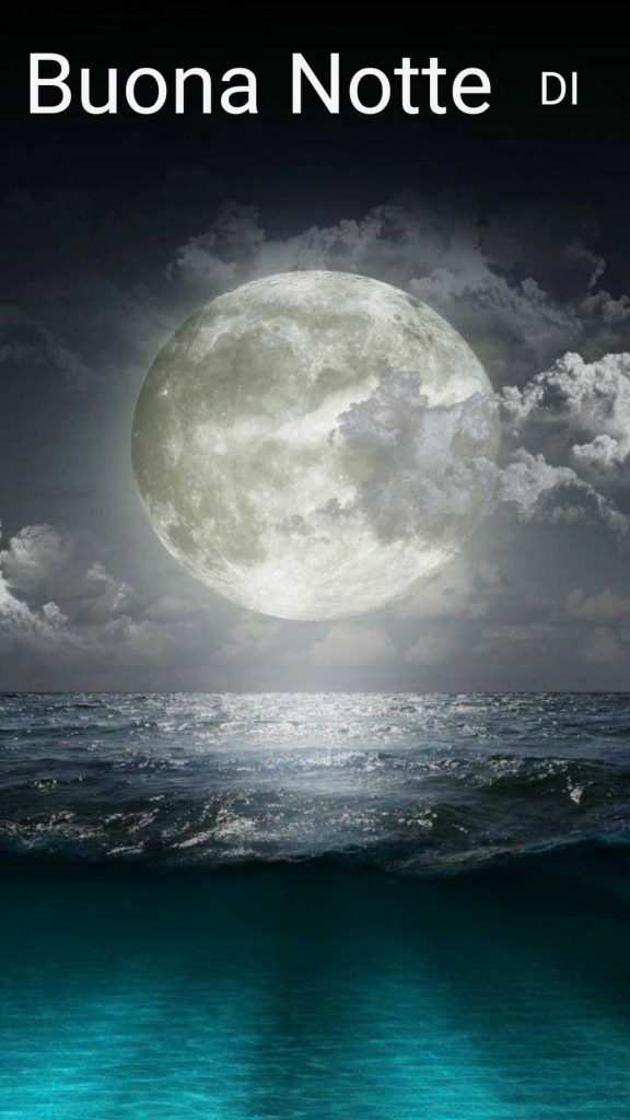Buona Notte immagini con la Luna piena