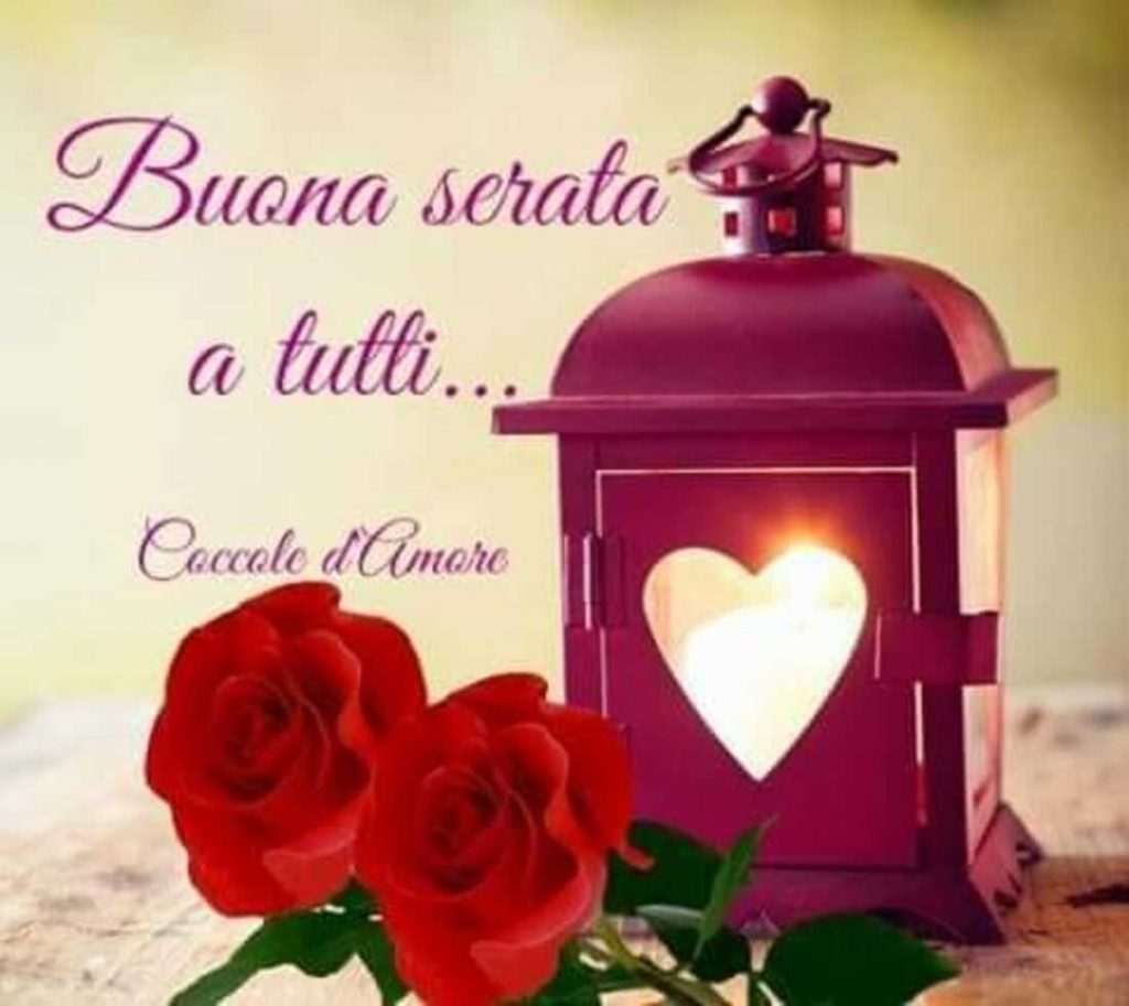 Buona serata a tutti