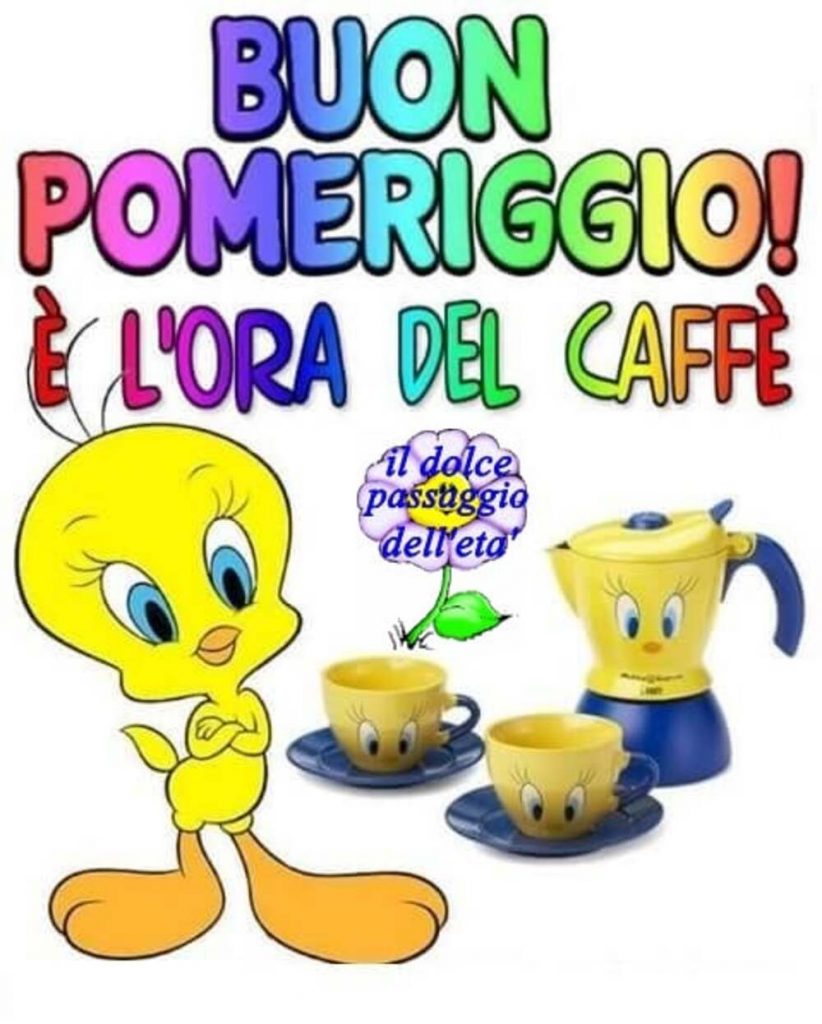 Buon pomeriggio è l'ora del caffè