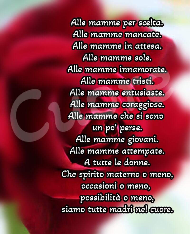 Alle mamme...