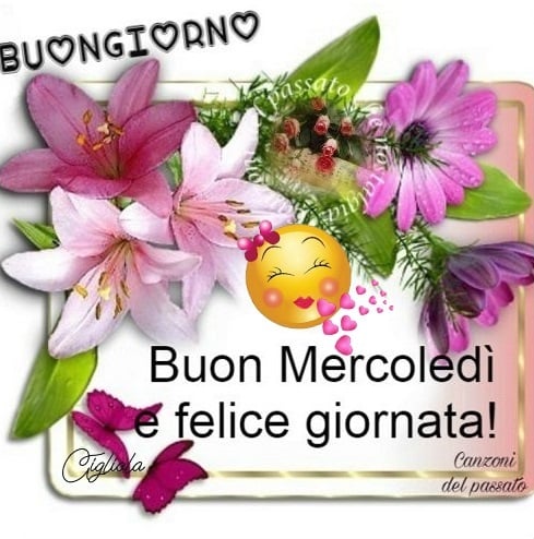 Buongiorno Buon Mercoledì e felice giornata!