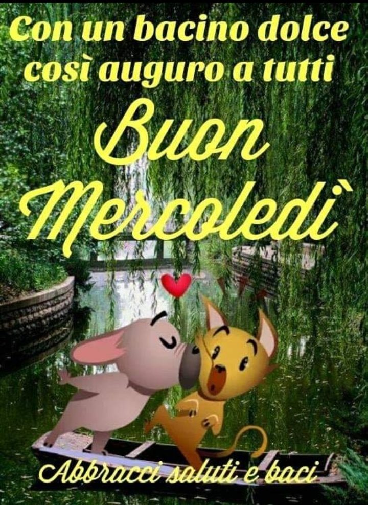 Con un bacino dolce così auguro a tutti Buon Mercoledì