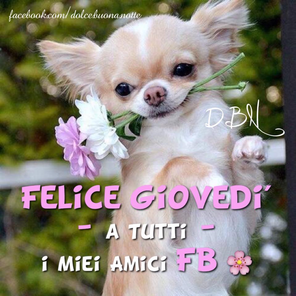 Felice Giovedì a tutti i miei amici FB