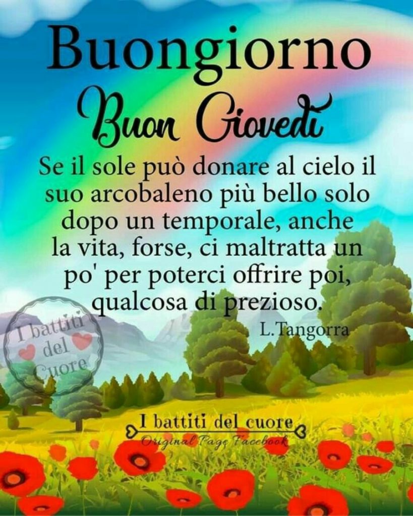 Buongiorno Buon Giovedì frasi