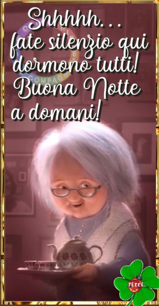 shhhh..fate silenzio qui dormono tutti! Buonanotte a domani!
