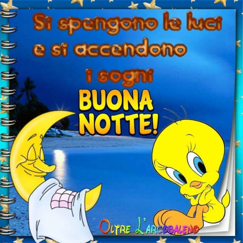 Si spengono le luci e si accendono i sogni Buona Notte!