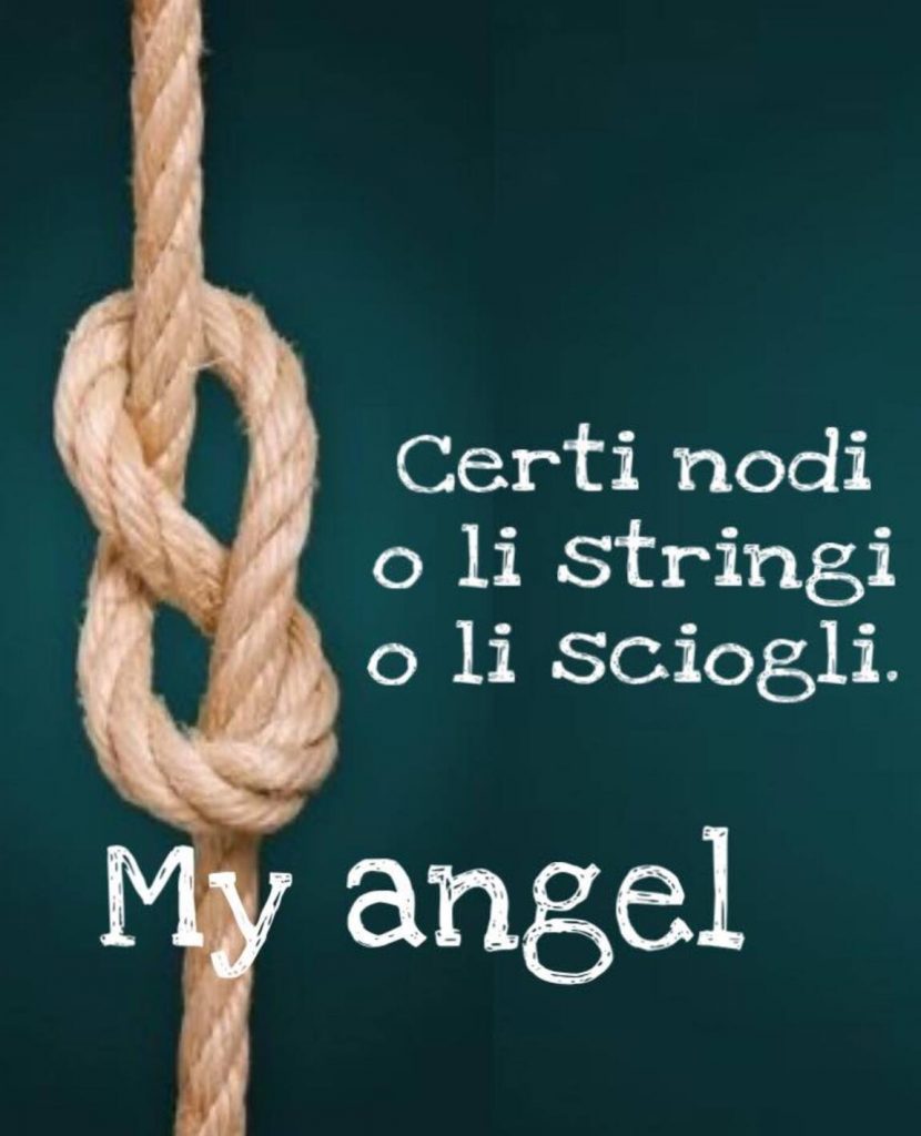 Certi nodi o li stringi o li sciogli