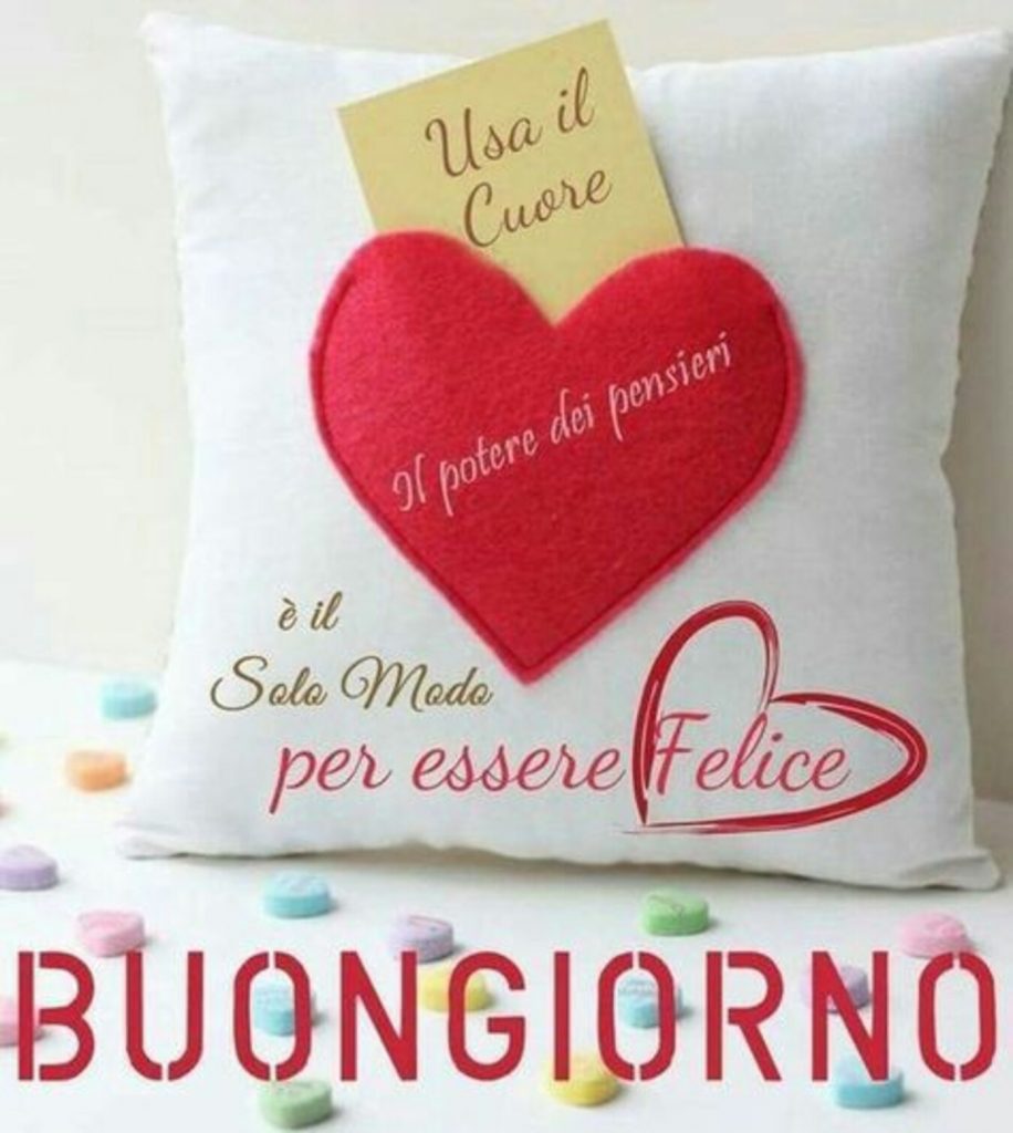 Usa il cuore è il solo moda per essere felice Buongiorno