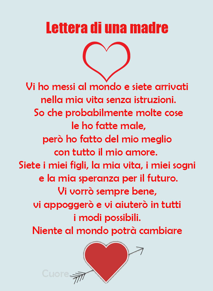 Lettera di una madre