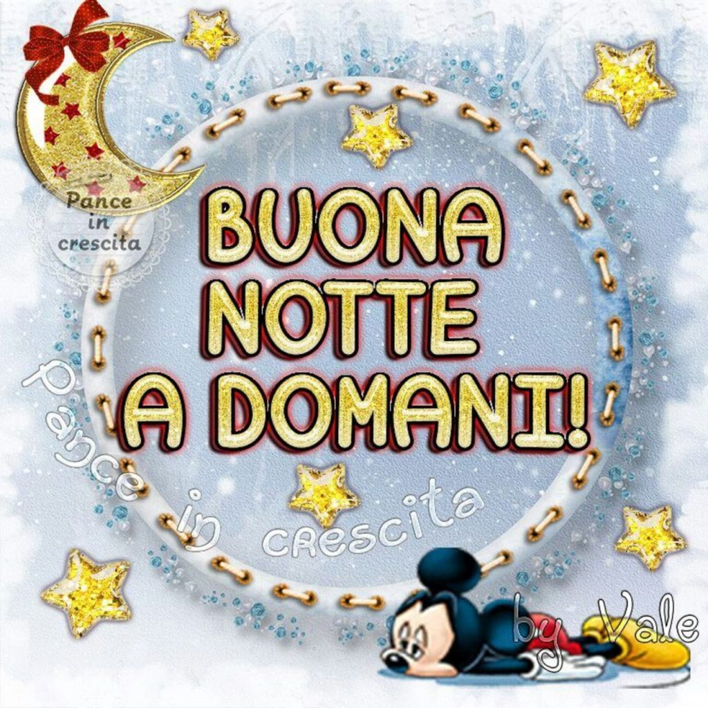 Buonanotte a domani