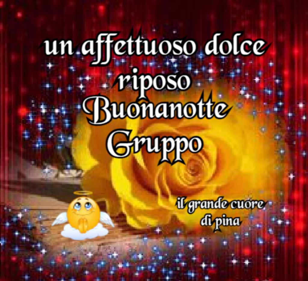 Un affettuoso dolce riposo Buonanotte Gruppo