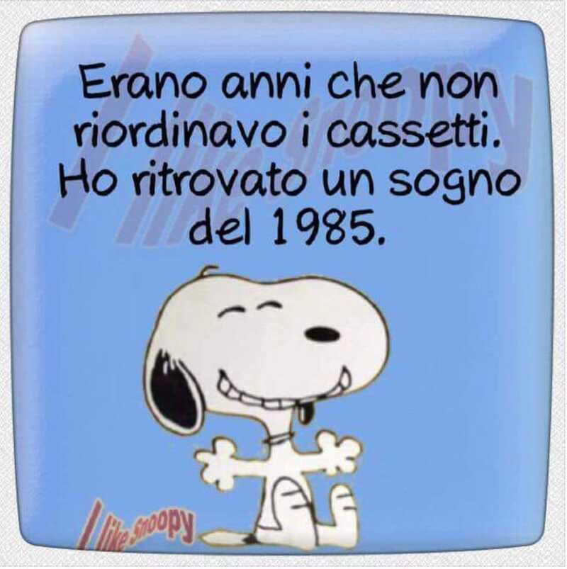 Erano anni che non riordinavo i cassetti. Ho ritrovato un sogno del 1985