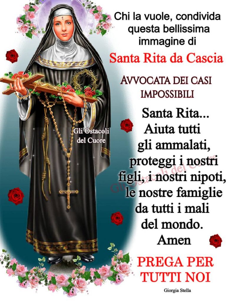 Preghiera di Santa Rita da Cascia