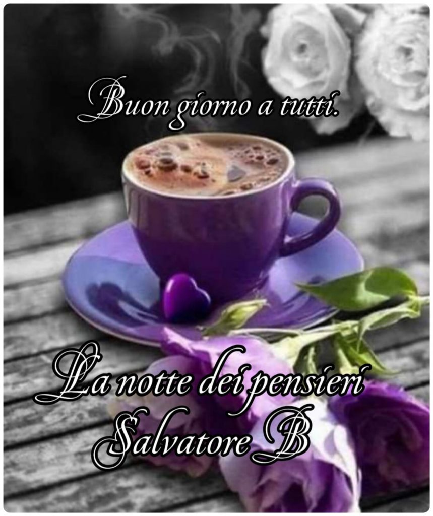 Buon giorno a tutti. 