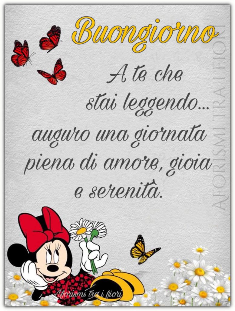 Buongiorno a te che stai leggendo... auguro una giornata piena di amore, gioia e serenità