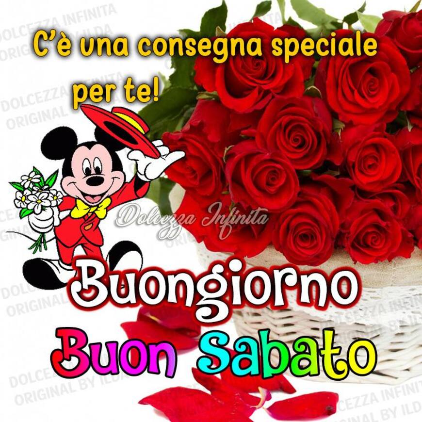 C'è una consegna speciale per te! Buongiorno Buon Sabato