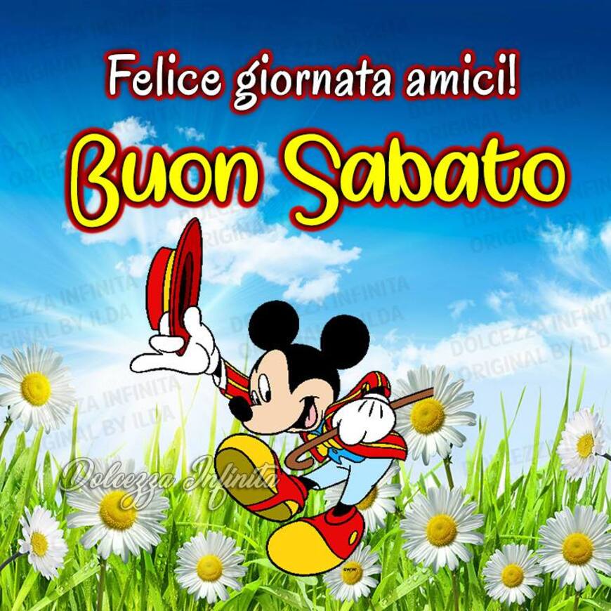 Felice giornata amici! Buon Sabato