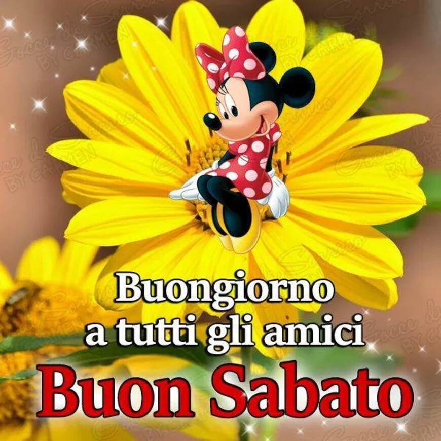 Buongiorno a tutti gli amici Buon Sabato