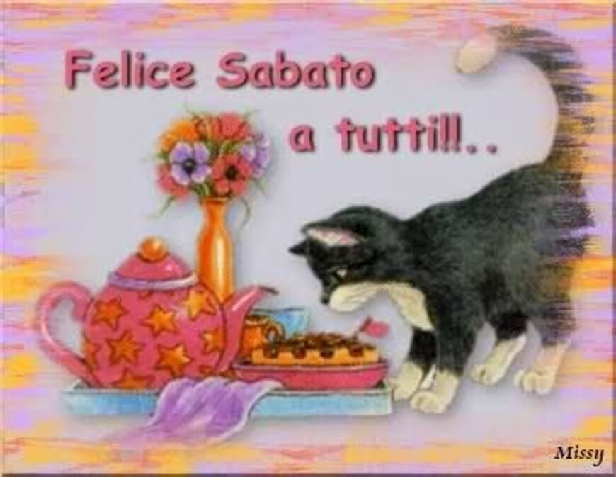 Felice Sabato a tutti!!!