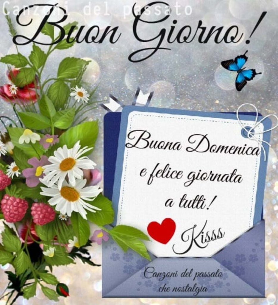 Buon Giorno Buona Domenica e felice giornata a tutti!