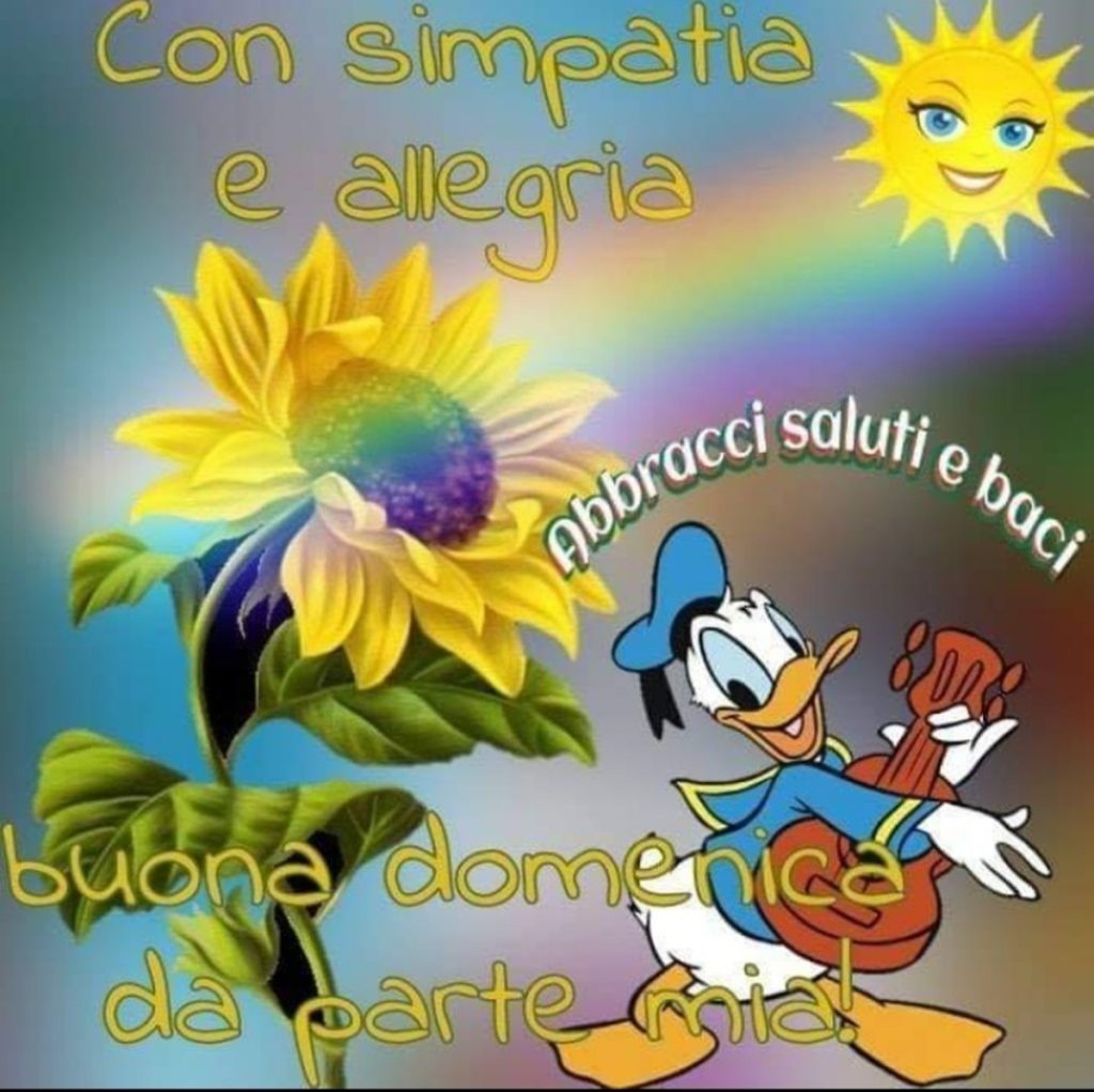 Con simpatia e allegria buona domenica da parte mia!