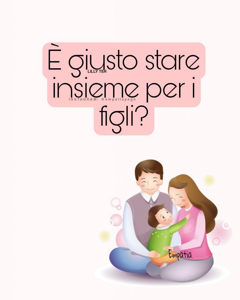 È giusto stare insieme per i figli?