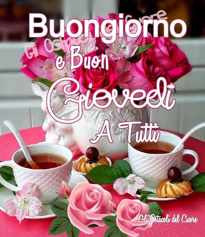 Buongiorno e buon giovedì a tutti