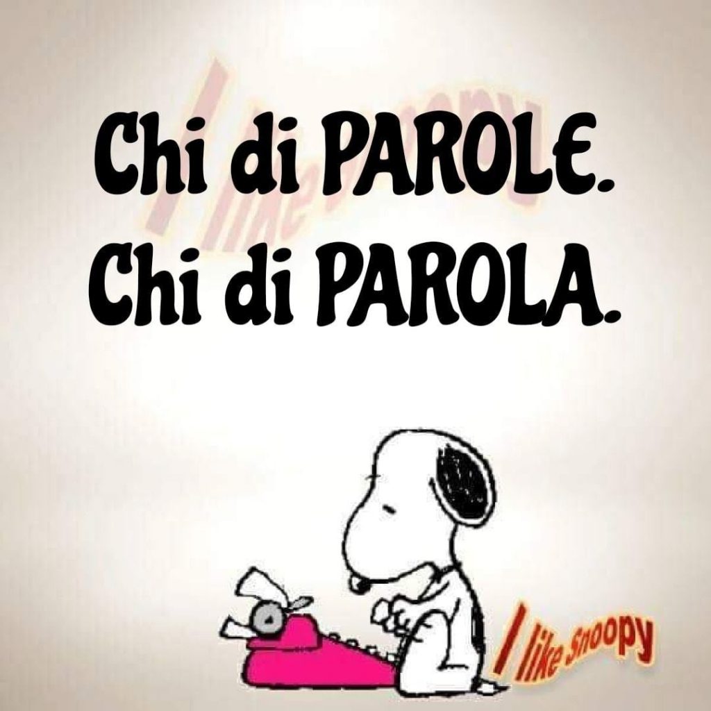 Chi di parole. Chi di parola.