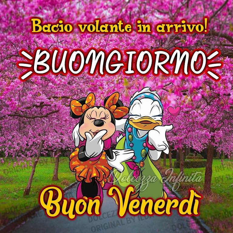 Bacio volante in arrivo! Buongiorno Buon Venerdì