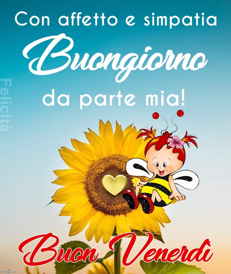 Con affetto e simpatia buongiorno da parte mia! Buon Venerdì