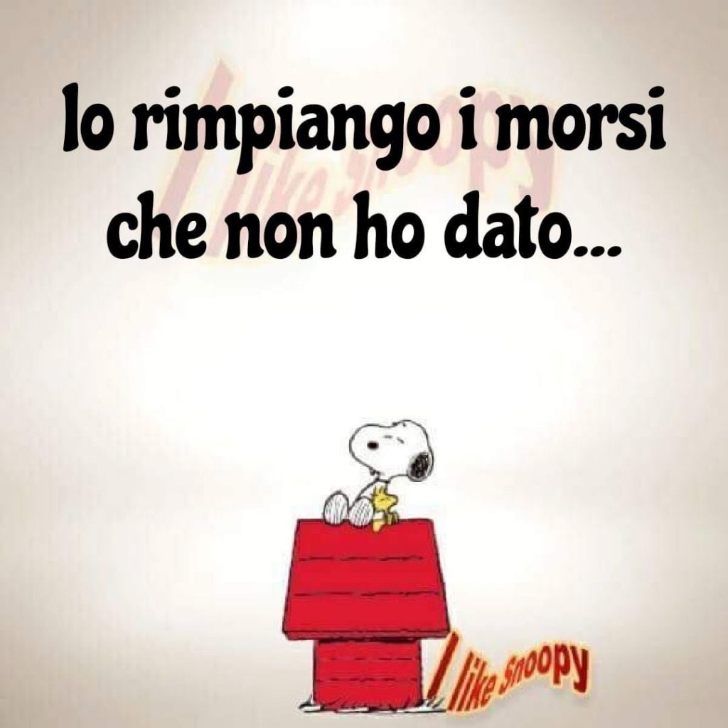 Io rimpiango i morsi che non ho dato...