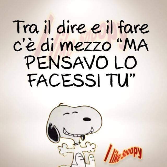 Tra il dire e il fare c'è di mezzo "MA PENSAVO LO FACESSI TU"